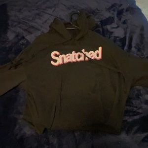 Snatched crop top sweatshirt